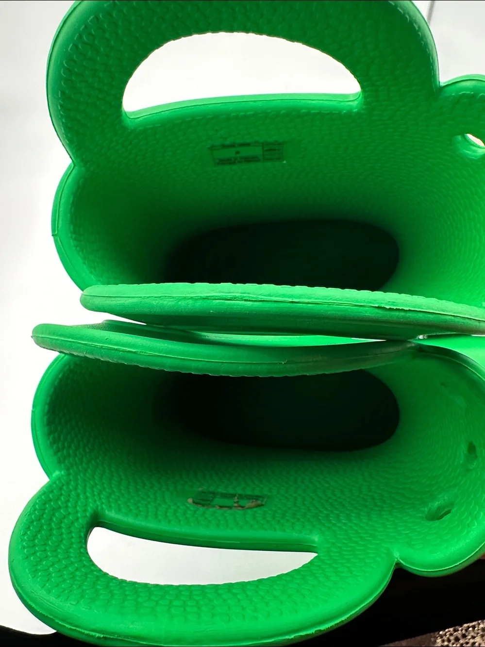 Crocs Handle It Green Boots Size J-3